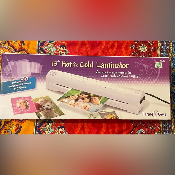 Purple Cow Office Hot Cold Laminator Poshmark